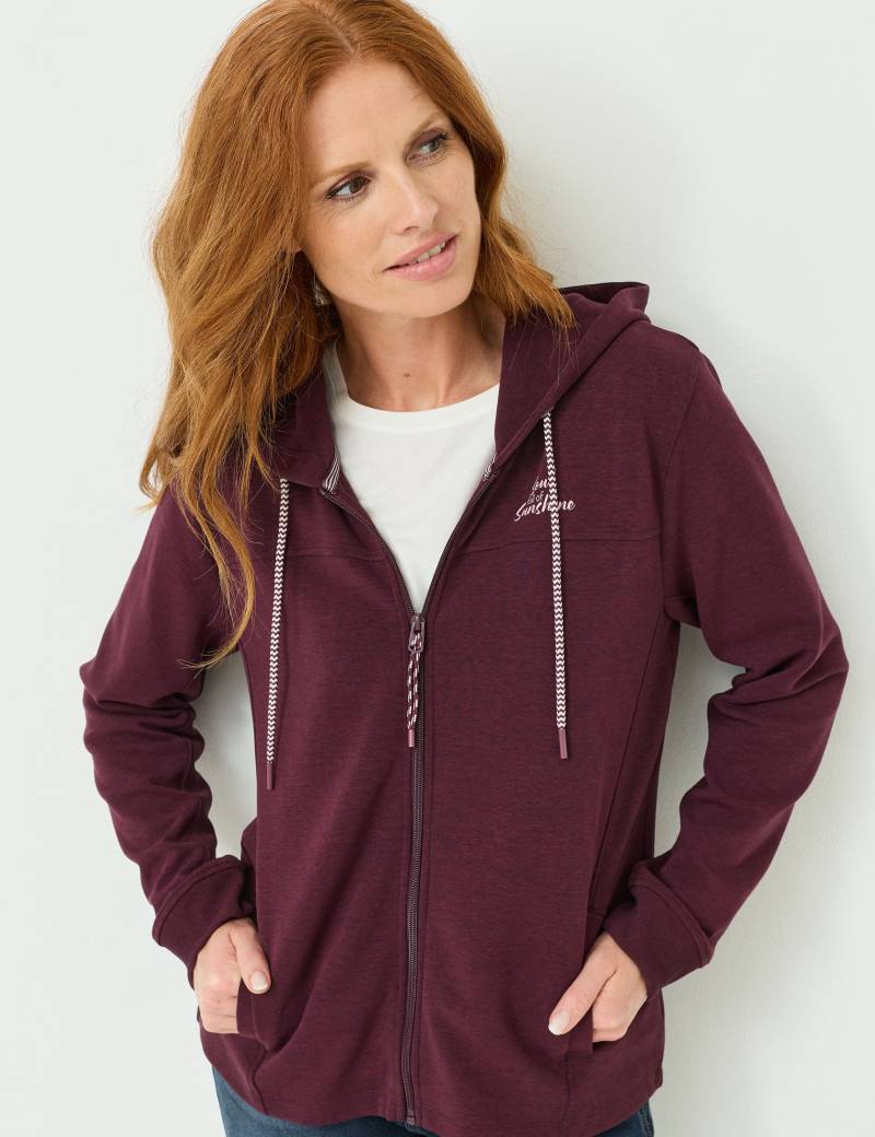 Sportive Sweatjacke mit Kapuze von Jeans Fritz