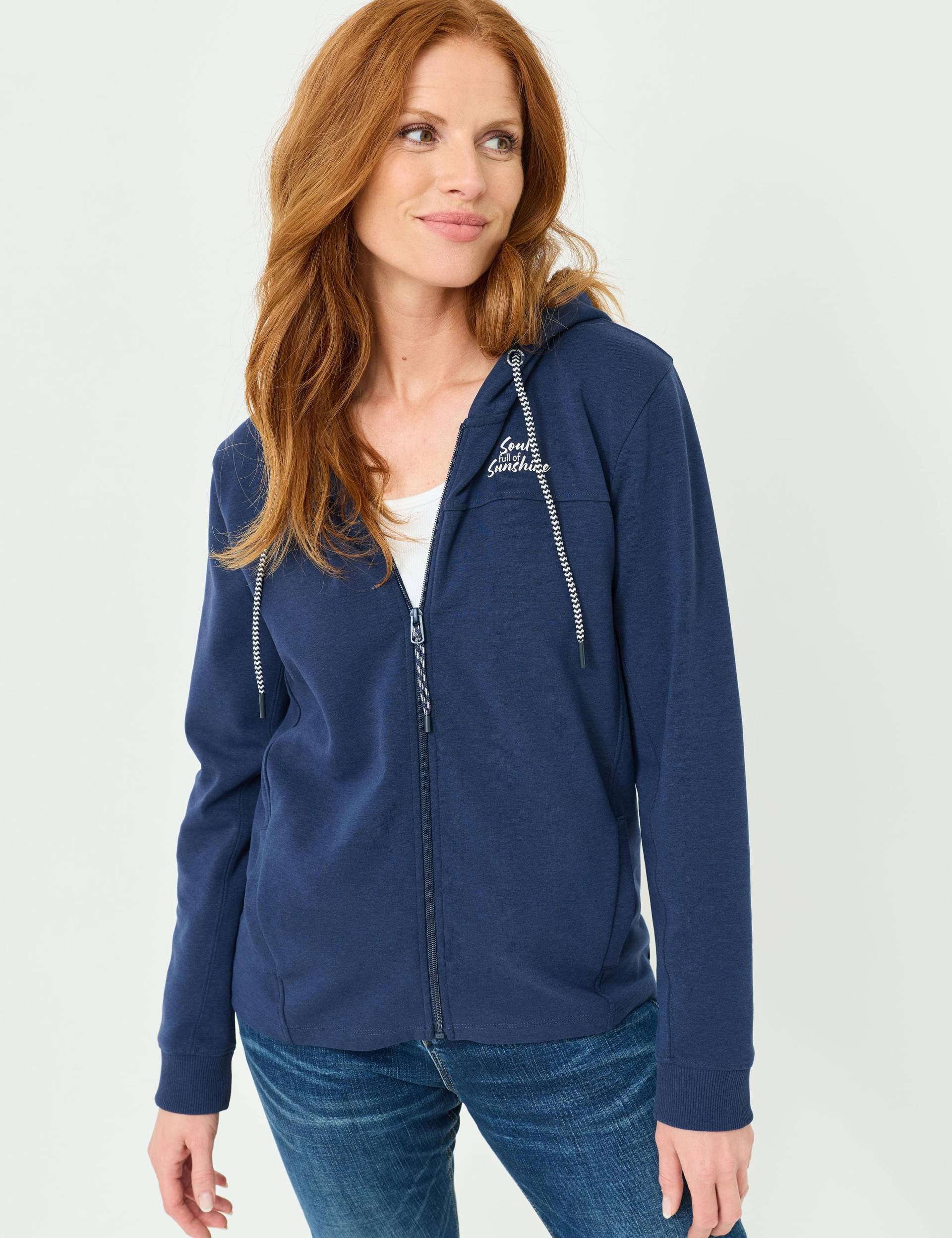 Sportive Sweatjacke mit Kapuze von Jeans Fritz