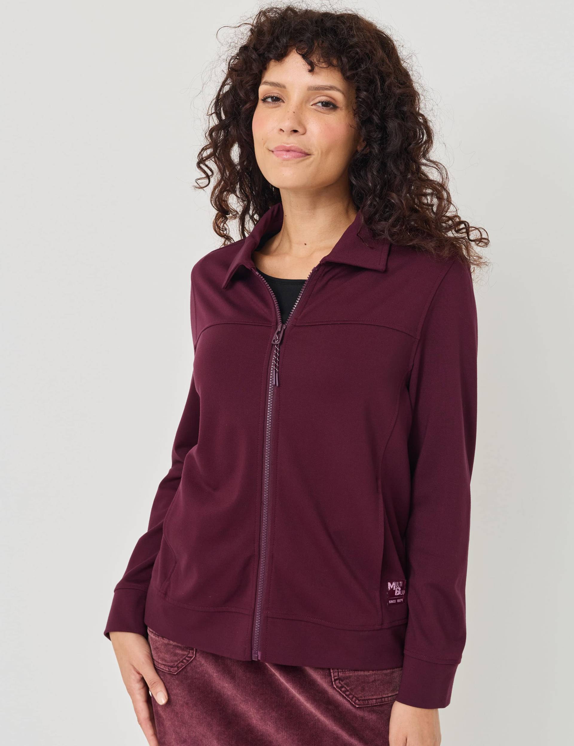 Sportive Sweatjacke mit Kragen Sportive Sweatjacke mit Kragen von Jeans Fritz