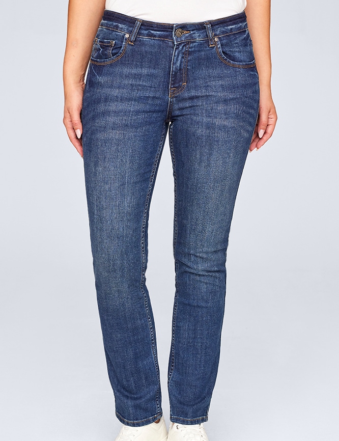 Straight Fit Jeans, Modell GISA Straight Fit Jeans, Modell GISA von Jeans Fritz