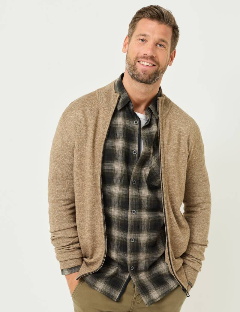 Basic Strick-Cardigan m. Stehkragen von Jeans Fritz