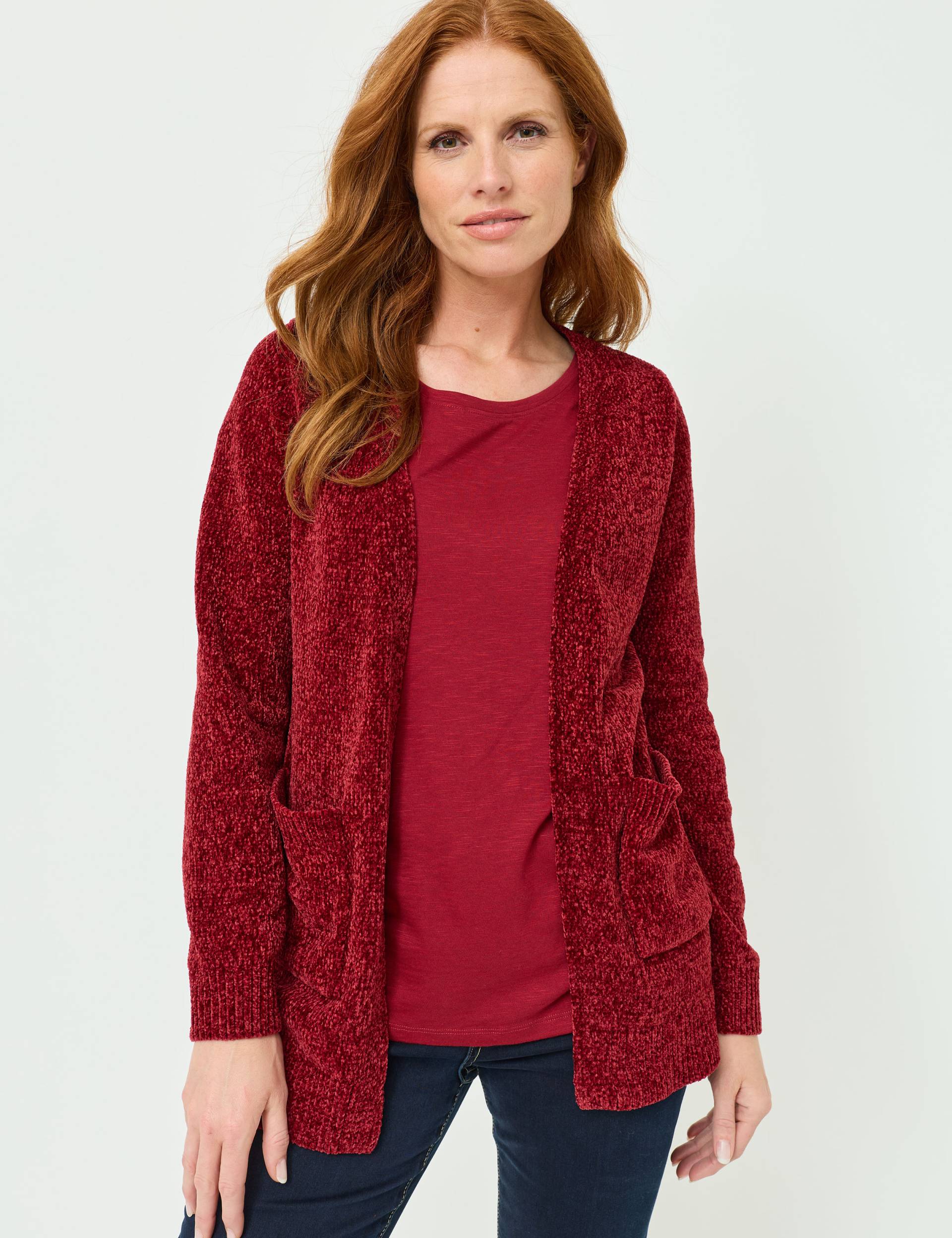 Weiche Strickjacke aus Chenille von Jeans Fritz