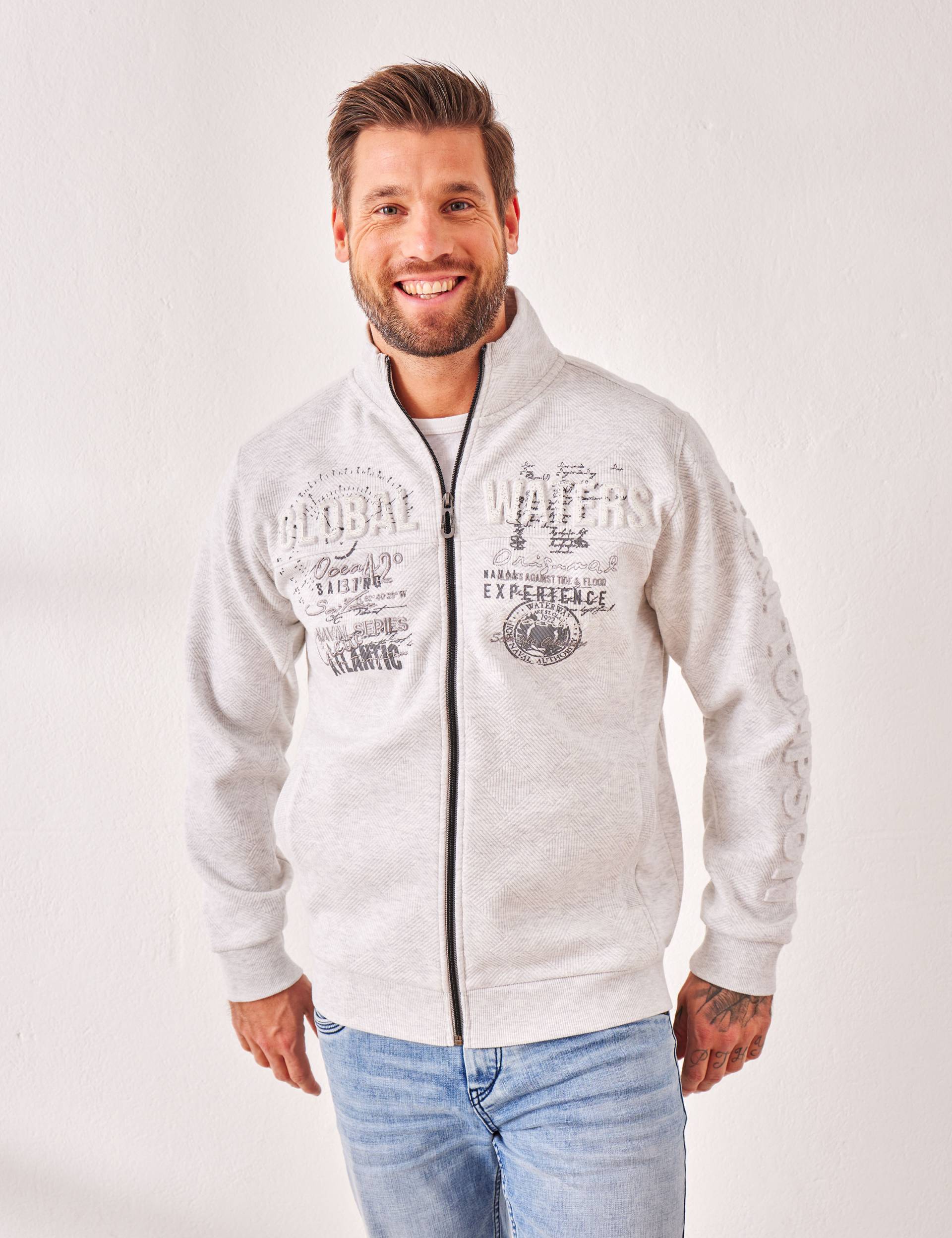 Sweat-Cardigan mit Frontdetails von Jeans Fritz