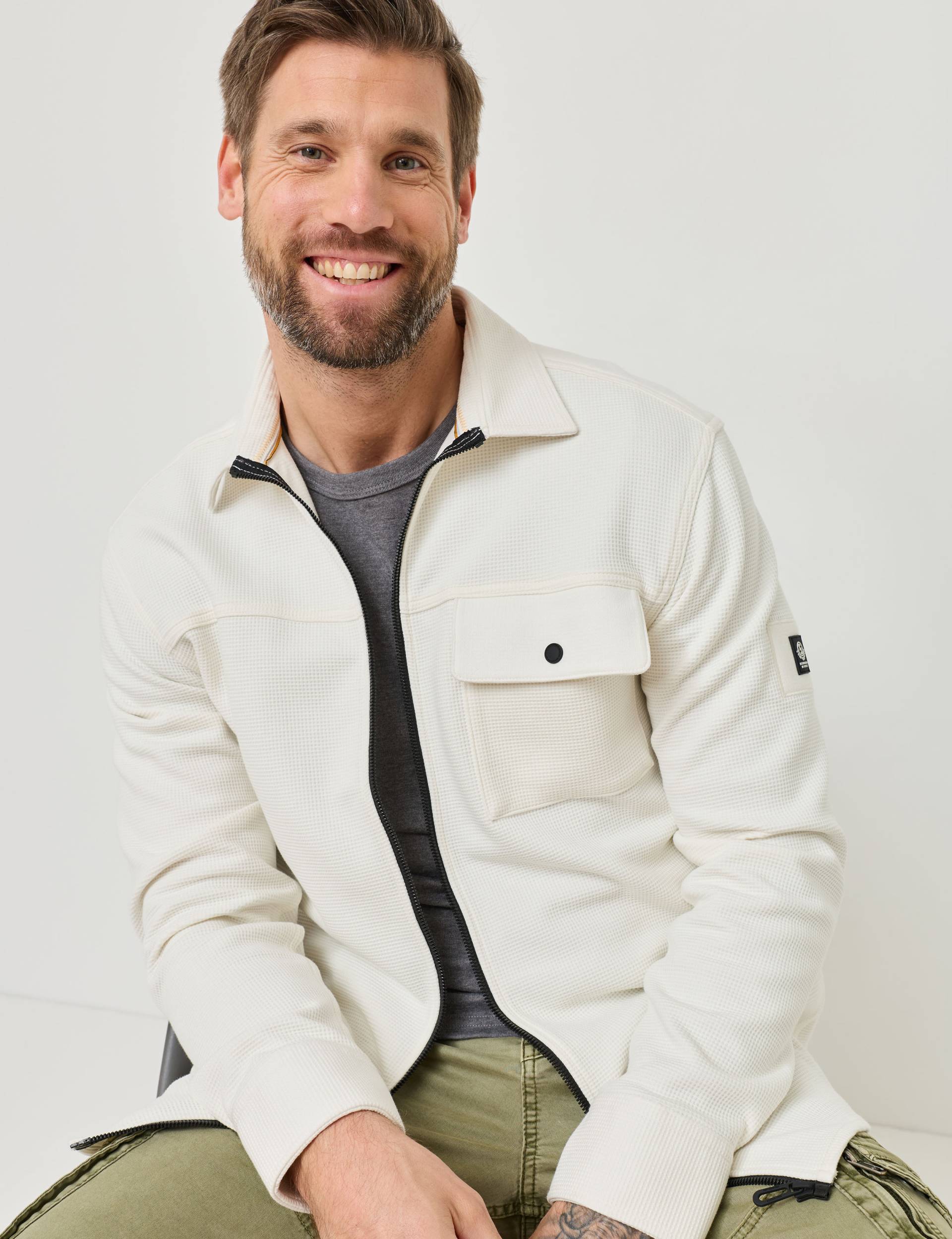 Sweat-Hemd mit Waffelstruktur von Jeans Fritz