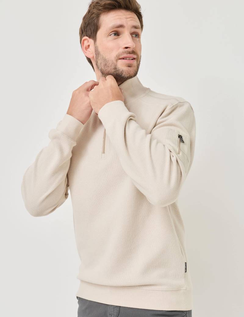 Sweat-Shirt mit Stehkragen & Zip von Jeans Fritz