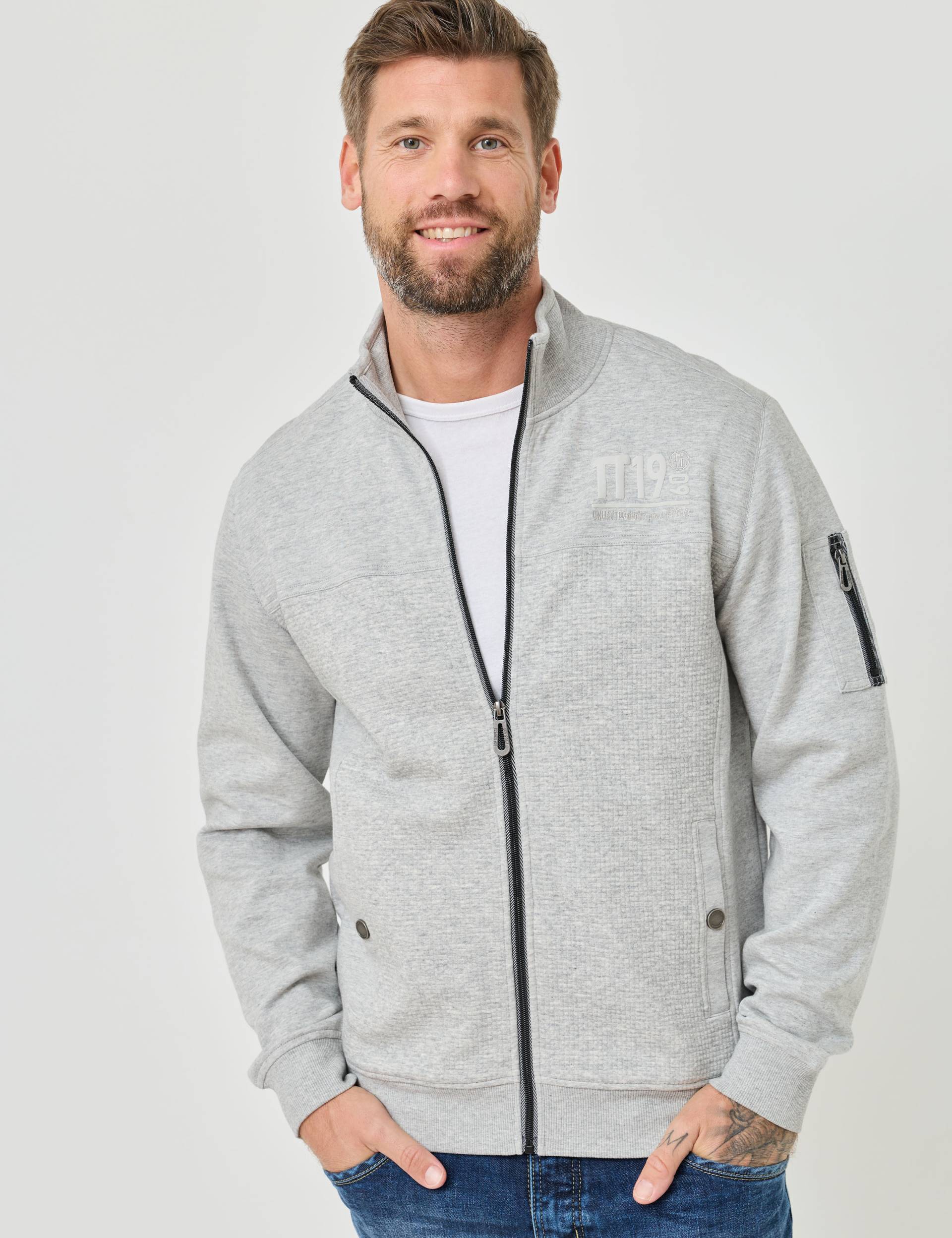 Weiche Sweatjacke mit Stehkragen von Jeans Fritz