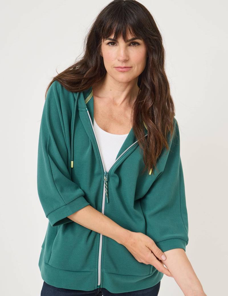 Sweatjacke mit Fledermaus-Ärmel von Jeans Fritz