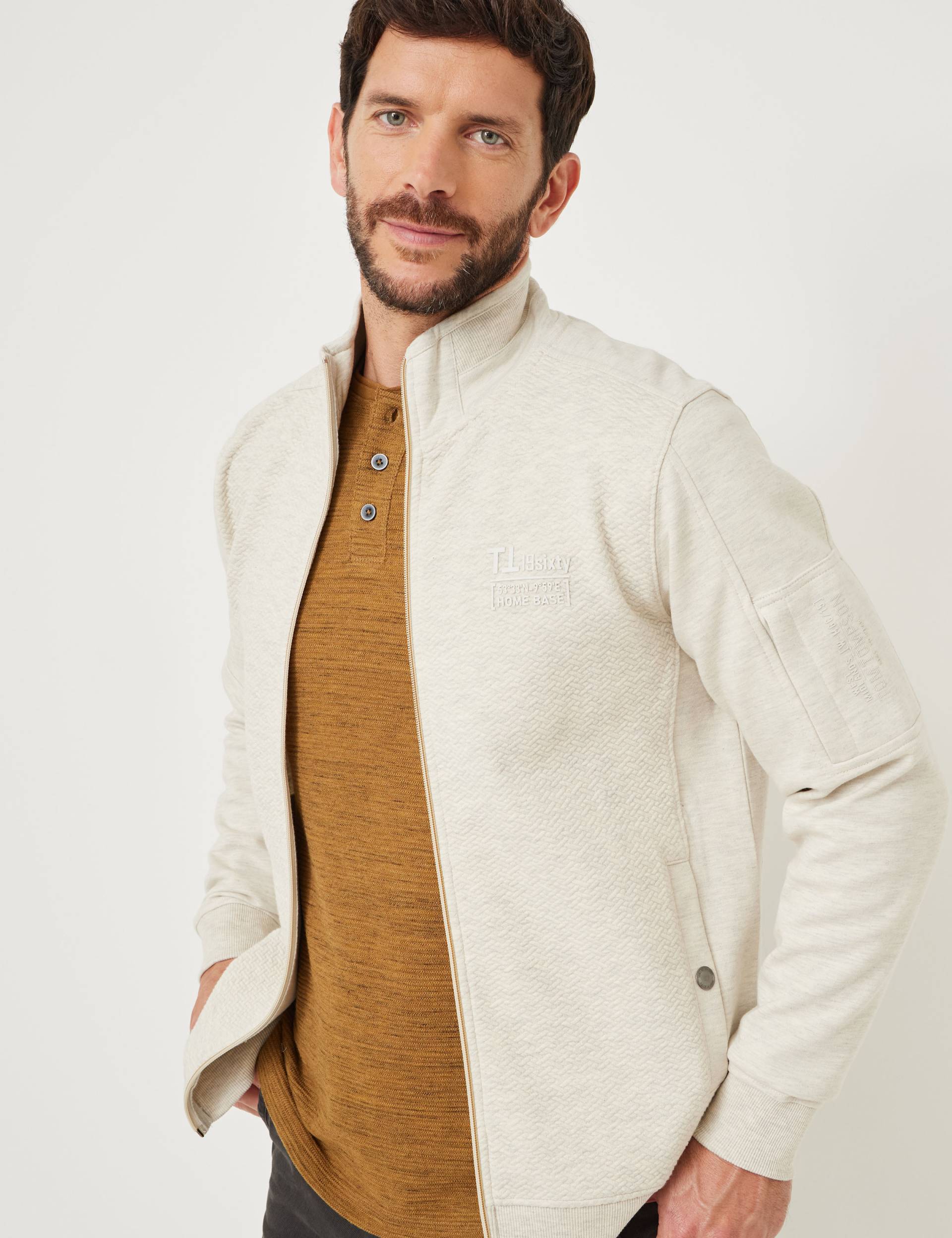 Sportive Sweatjacke mit Stehkragen von Jeans Fritz