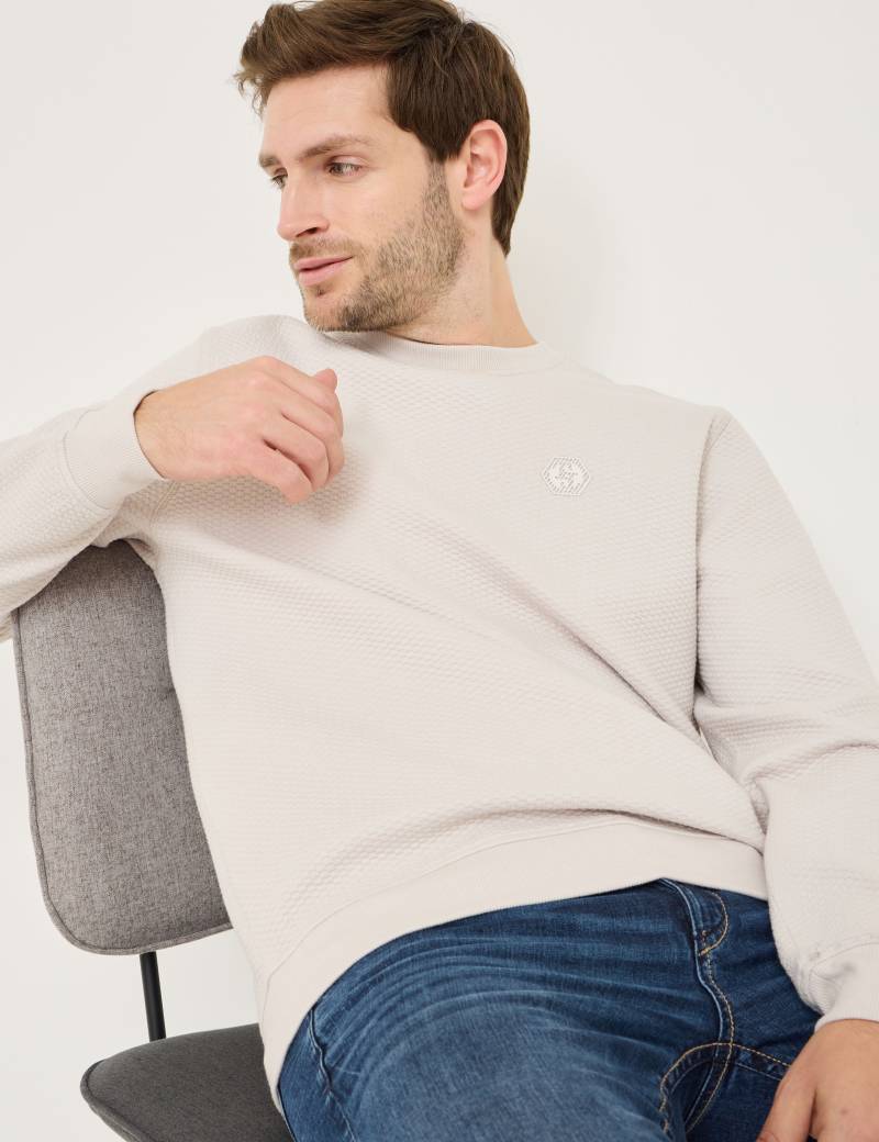 Sweatshirt mit Jacquard-Dessin von Jeans Fritz
