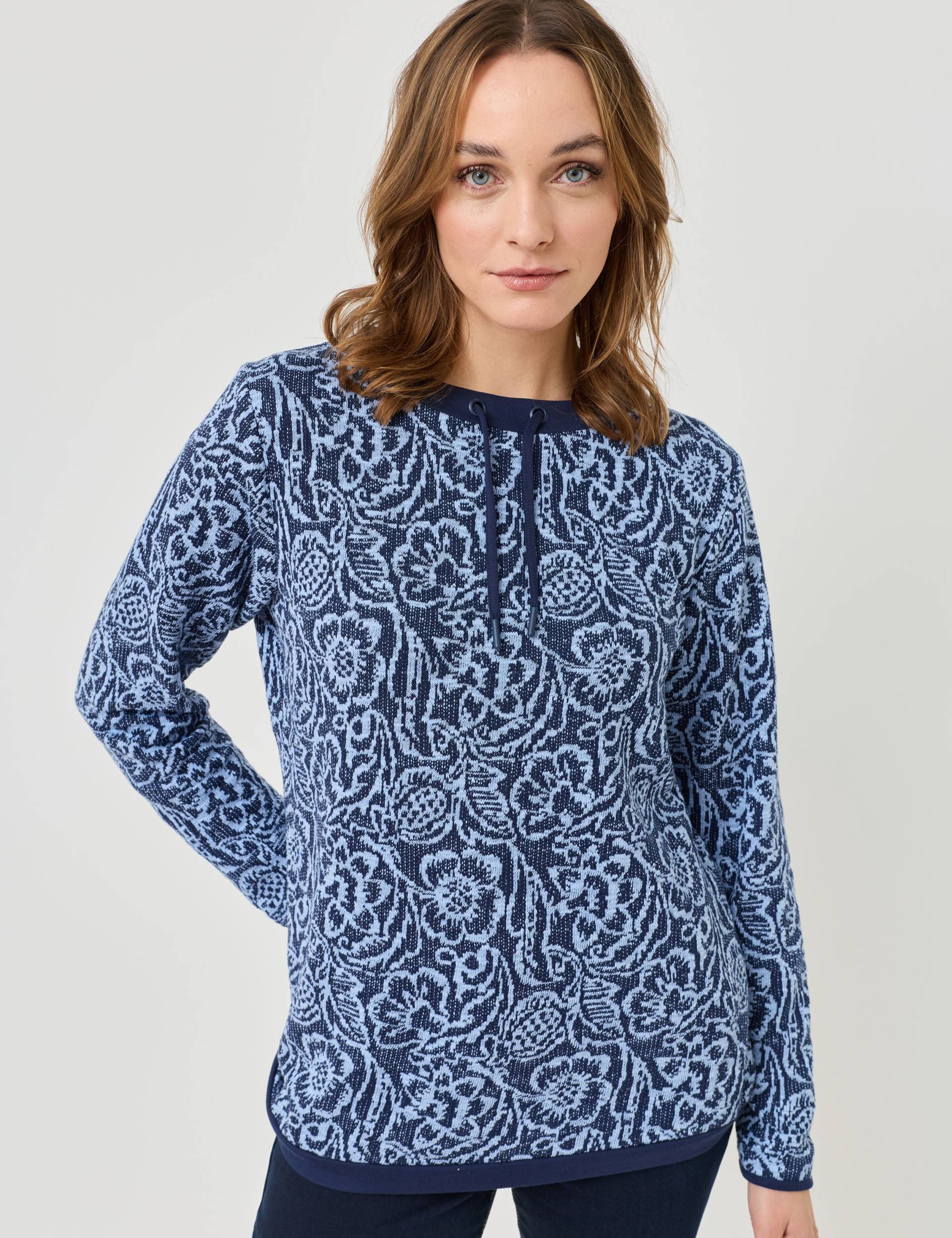 Sweatshirt mit Jacquard-Muster von Jeans Fritz