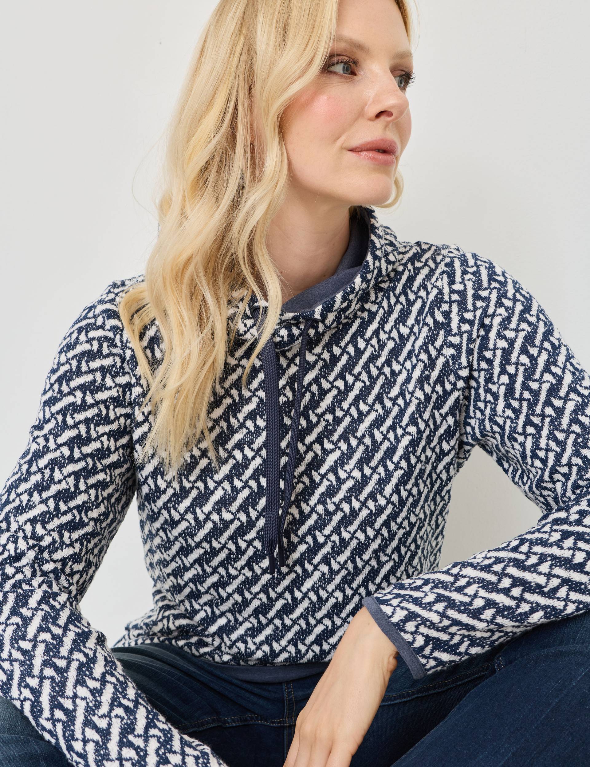 Sweatshirt mit Jacquard-Muster von Jeans Fritz