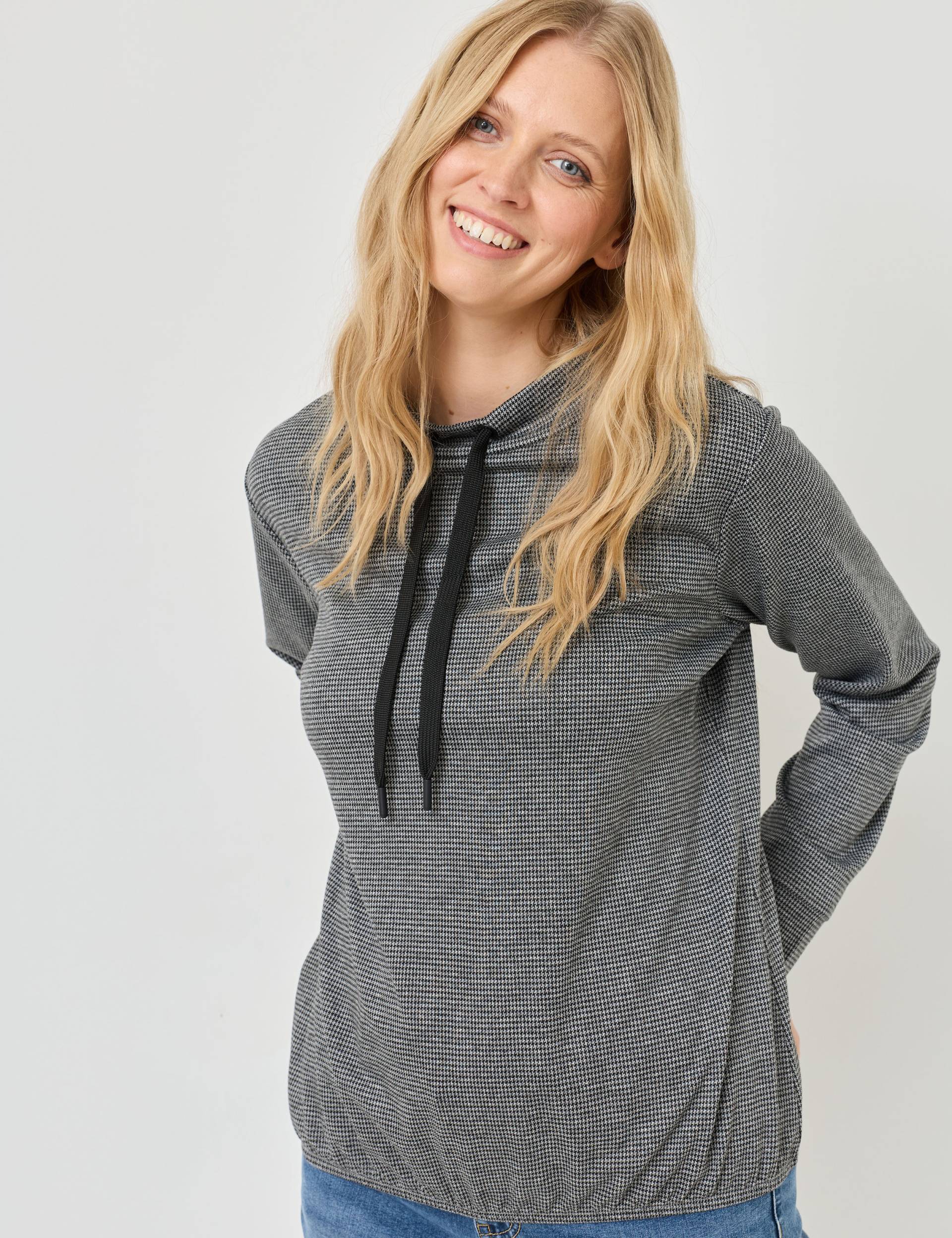 Leichtes Sweat, dezent gemustert von Jeans Fritz