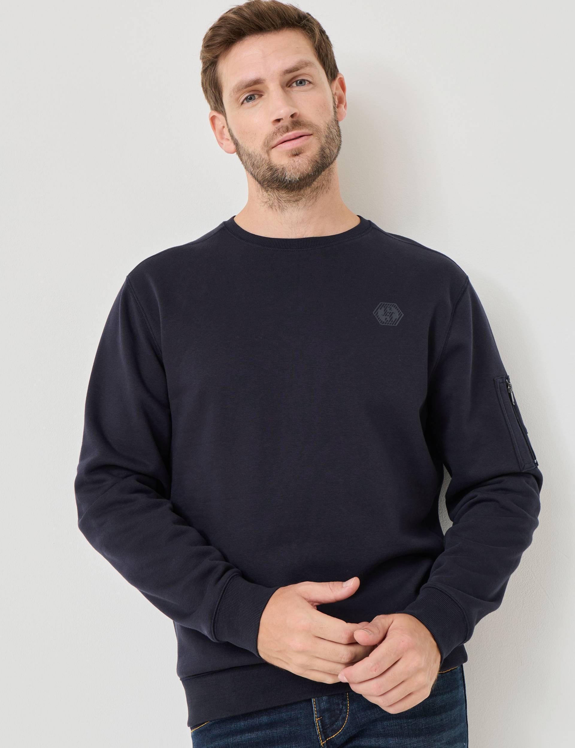 Softes Basic-Sweat mit Rundhals von Jeans Fritz
