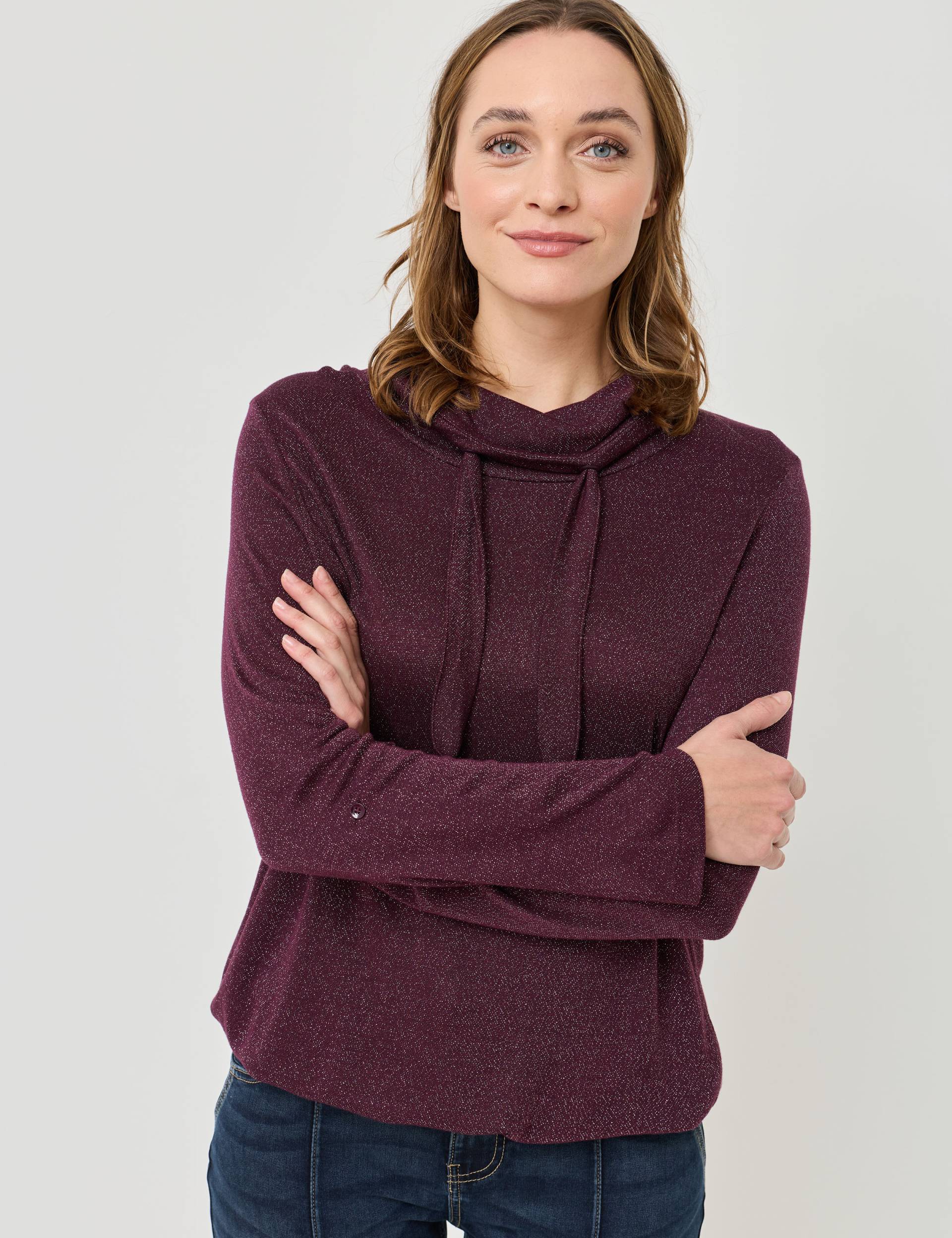 T-Shirt mit Glitzeroptik von Jeans Fritz