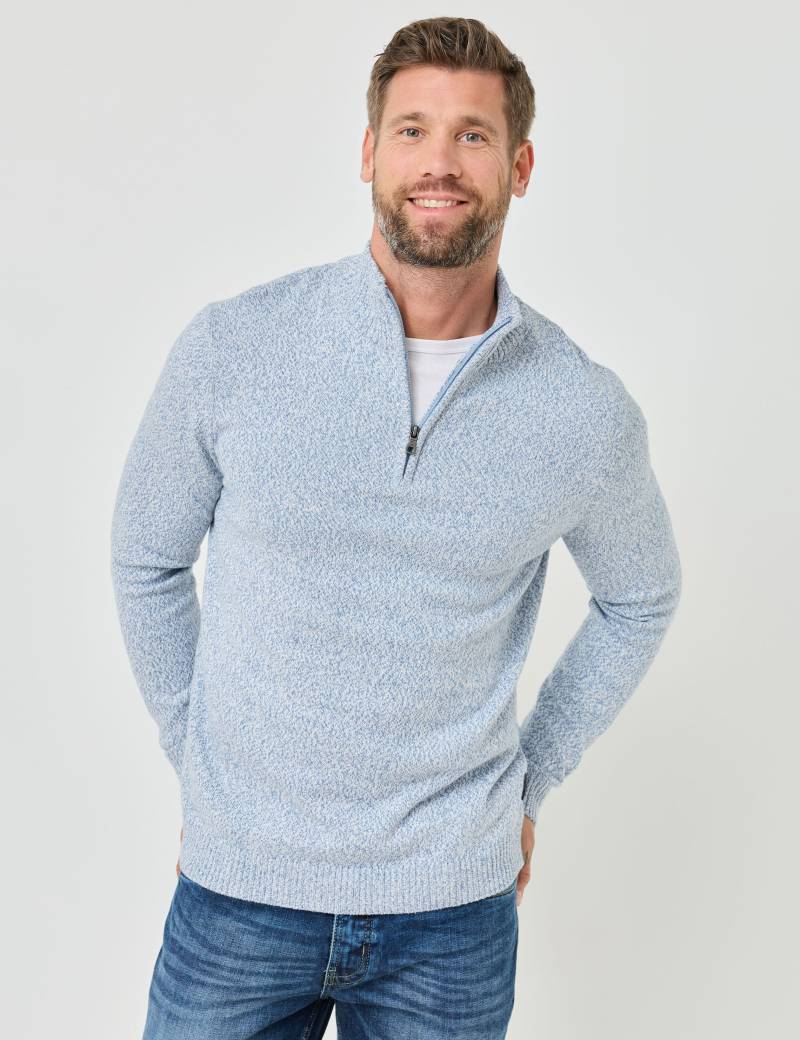 Strick-Pullover mit Troyer-Kragen von Jeans Fritz