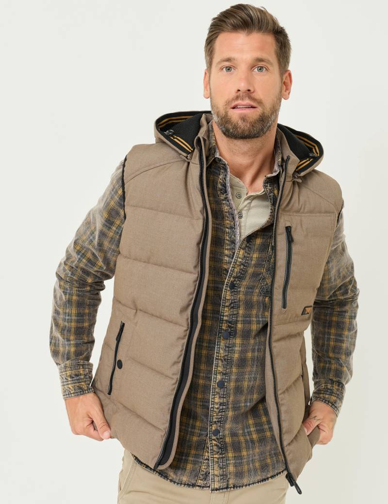 Wattierte Steppweste mit Kapuze von Jeans Fritz