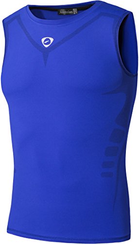 jeansian Herren Sportswear Sleeveless Sports Tank Tops LSL207 Oceanblue XL von jeansian