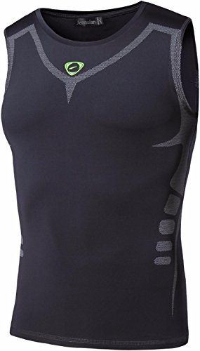 jeansian Herren Sportswear Sleeveless Sports Tank Tops LSL207 Darkgray M von jeansian