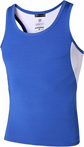 jeansian Herren Sportswear Sleeveless Sports Tank Tops LSL203 Oceanblue M von jeansian