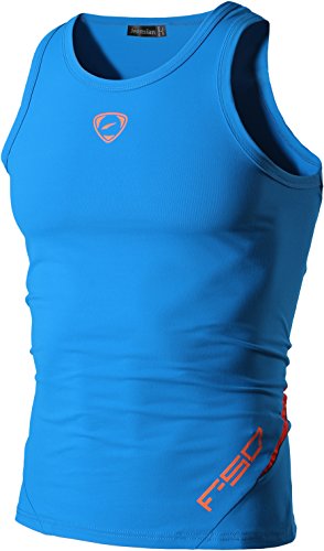 jeansian Herren Sportswear Sleeveless T-Shirt LSL3306_LightBlue_XXL von jeansian