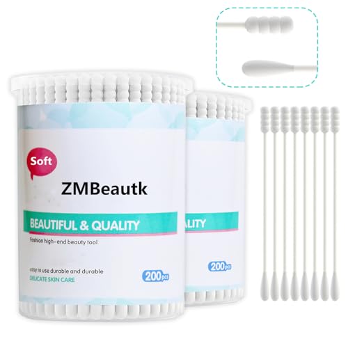 Bio-Wattestäbchen für Säuglinge, Baby/Kinder, runder Kopf, Qtip für Baby-Ohren-Nasen-Reinigung, 100 % Baumwolle, Doppelspitze, Papierstäbchen, Mehrzweck-Wattestäbchen, 400 Stück Bio-Wattestäbchen für Säuglinge, Baby/Kinder, runder Kopf, Qtip für Baby-Ohren-Nasen-Reinigung, 100 % Baumwolle, Doppelspitze, Papierstäbchen, Mehrzweck-Wattestäbchen, 400 Stück von Jeanssar