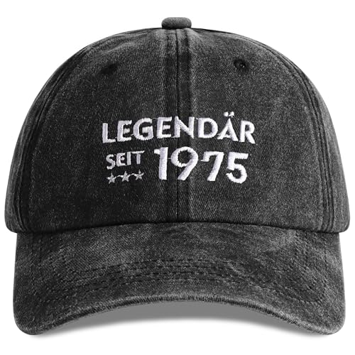 Jeasona 1975 Geburtstag Mann Cap Geschenke zum 50 Geburtstag Witzig 50. Geschenkideen Lustig Geburtstagsgeschenk für Männer 50 Jahre 1975 Jahrgang Geschenk 50er von Jeasona