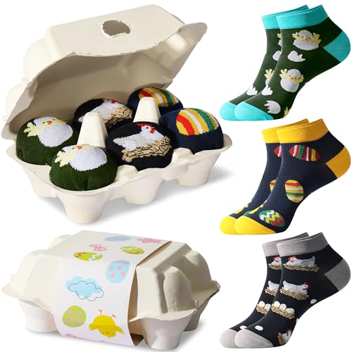 Jeasona 3 Paare Ostersocken Herren 43-46 Ostergeschenke Erwachsene Männer Ostergeschenk Mann Ostern Geschenk Kleine Ostergeschenke Erwachsene Kleinigkeit Zu Ostern Für Männer Oster Socken Ostern von Jeasona