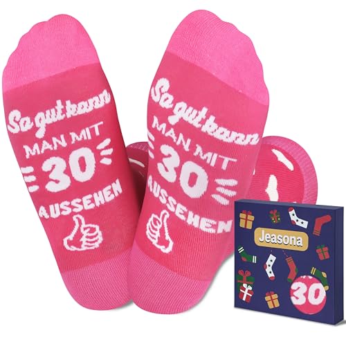 Jeasona 30 Geburtstag Frauen Socken 30. Geburtstag Frauen Lustiges Geschenk Sinnvoll Geburtstagsgeschenk für 30 Jährige Personalisiert Geschenke Lustig Witziges von Jeasona