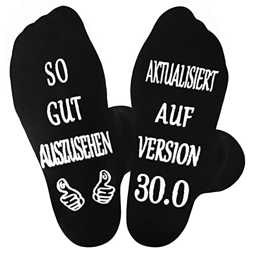 Jeasona 30. Geburtstag Socken Herren 43-46 Anti-Rutsch 30. Geburtstag Männer Lustige Geschenk 30 Geburtstag Mann Geschenkideen 30 Jahre Geburtstag Mann Witzig 30. Geburtstag Mann von Jeasona