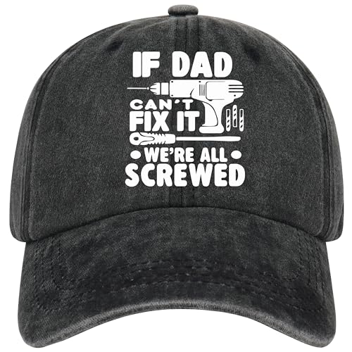 Jeasona Dad Cap Gifts for Dad Birthday Present Dad from Daughter/Son Funny Daddy Gifts for Dad Who Has Everything Gift Ideas for Dad Dad Birthday Gifts, Dunkelgrau-Papa, Einheitsgröße von Jeasona