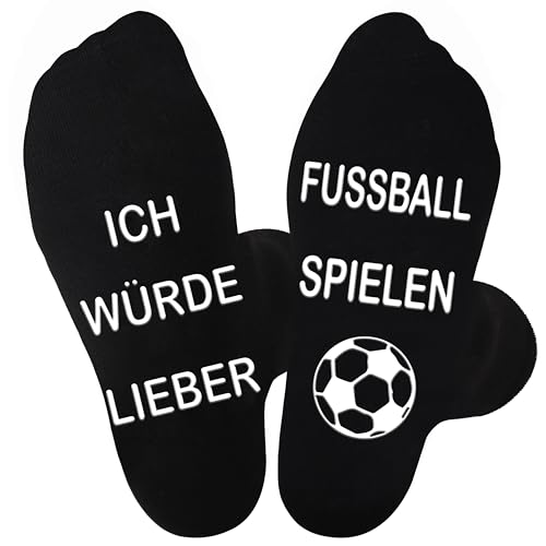 Jeasona Fußball-Socken 39-42 Fussball Geschenke Jungen Fussball Geschenke Männer Trainer Fußball Geschenke für Jungs 12-18 Jahre Geschenke für Männer Weihnachtsstrumpf Stuffer von Jeasona