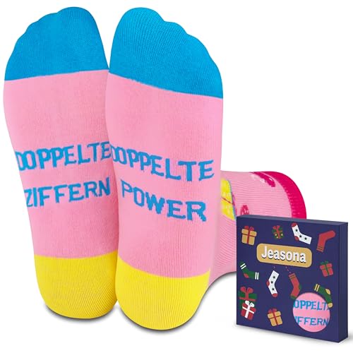Jeasona Geschenk Mädchen 10 Jahre Geburtstag Geburtstagsgeschenk für Mädchen 10 Geburtstag Geschenke 10 Jahre Geburtstag Geschenke für 10 Jährige 10. Geburtstag Socken 35-38 von Jeasona