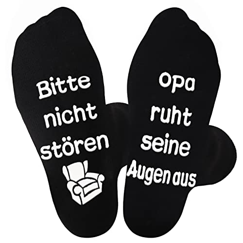 Jeasona Opa Socken Anti-Rutsch Herren 43-46 Opa Geschenke Geburtstag Vatertag von Enkel Enkelin Opa Geschenke für Männer Weihnachten Geschenk von Enkelkinder von Jeasona