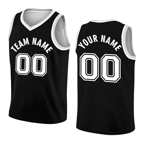 Benutzerdefiniert Basketball Trikot Shirt Erwachsene Basketball Jersey Jeder Name Nummer Team Logo Jungen Männer Personalisierte Basketball Shirt von JeathFea