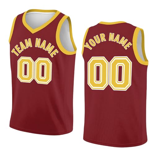 Benutzerdefiniert Basketball Trikot Shirt Erwachsene Basketball Jersey Jeder Name Nummer Team Logo Jungen Männer Personalisierte Basketball Shirt von JeathFea