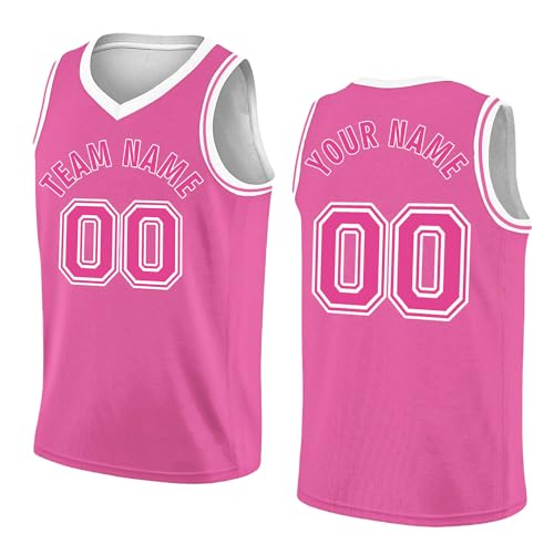 Benutzerdefiniert Basketball Trikot Shirt Erwachsene Basketball Jersey Jeder Name Nummer Team Logo Jungen Männer Personalisierte Basketball Shirt von JeathFea