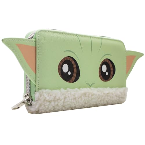 Jedi Star Wars The Mandalorian Din Grogu Baby Yoda Portemonnaie Clutch Münzfach & Kartenhalter, Grün Jedi Star Wars The Mandalorian Din Grogu Baby Yoda Portemonnaie Clutch Münzfach & Kartenhalter, Grün von Jedi