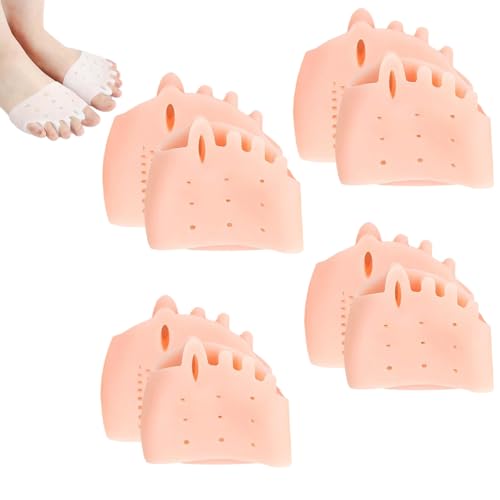 2025 New Silicone Toe Separators for Women, Toe Separators for Women, 4 Pairs Toe Separators for Overlapping Toes Foot Corrector (Color) von Jeeeun