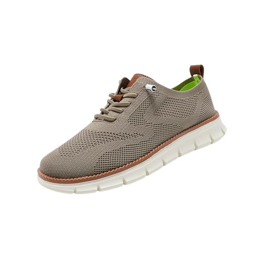 Breeze Shoes Women, Walking Shoes for Women, Lightweight Breathable Comfortable Mesh Dress Sneakers (Khaki,41) von Jeeeun