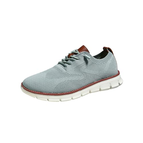 Breeze Shoes for Men, 2025 New Breeze Shoes Lightweight Knit Casual Trainers for Business, Walking & Daily Wear (Light Green,40) von Jeeeun