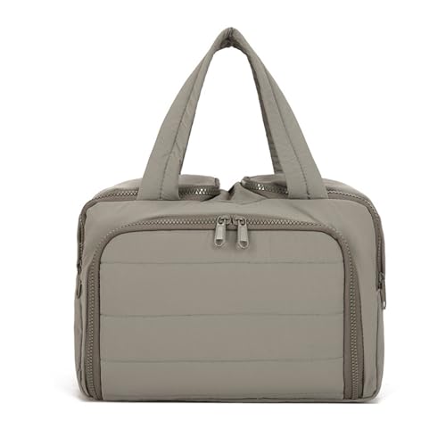 Convely Toiletry Bag Large Capacity Wide-Open, 4-in-1 Lightweight Waterproof Makeup Bag for Women with Dry Wet Separation (Gray) von Jeeeun