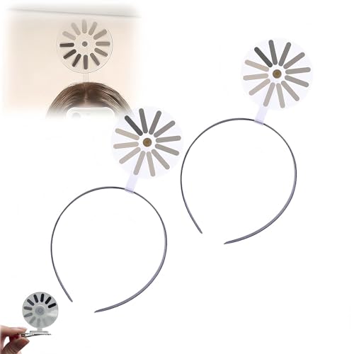 Jeeeun Creative Headband Hairpin, Fun Creative Hairpin Headband with Clips for Women and Men Abstract Art Party Decor for Programmers, Students, Parties (2pcs) von Jeeeun