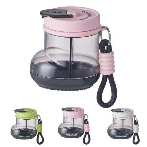 Creative Portable Mini Boot Pill Box, Portable Mini Boot Pill Box, 4 Compartment Travel Pills Case Organizer with Snap Shut Lids Design (Pink) von Jeeeun