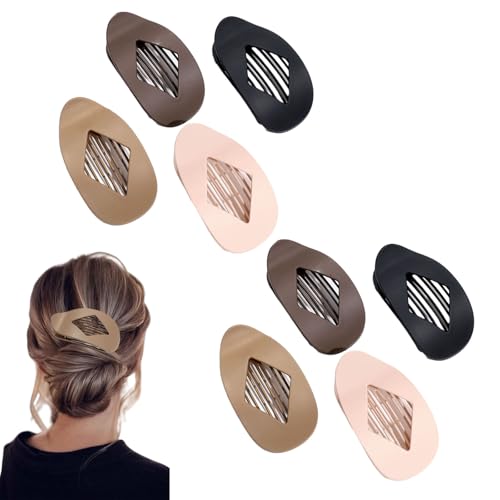 Duckbill Hair Clips for Women, 4/8 Pcs Flat Hair Clips for Thick & Thin Hair, Strong Hold No-Crease Lay Flat Claw Clips, Simple Stylish Barrettes for Daily Use (8pcs) von Jeeeun