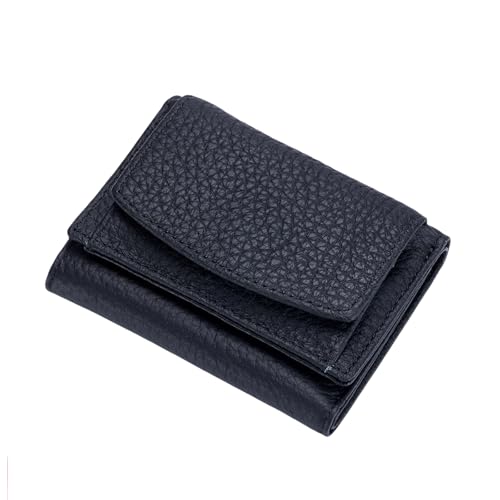 Jeeeun Houtangduty Mini Wallet for Women & Men - RFID Blocking Slim Compact Wallet with Card Holder and Coin Pocket (4 Cards Capacity) (Black) von Jeeeun