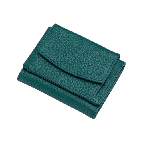 Jeeeun Houtangduty Mini Wallet for Women & Men - RFID Blocking Slim Compact Wallet with Card Holder and Coin Pocket (4 Cards Capacity) (Dark Green) von Jeeeun