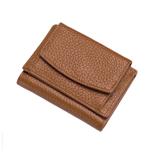 Jeeeun Houtangduty Mini Wallet for Women & Men - RFID Blocking Slim Compact Wallet with Card Holder and Coin Pocket (4 Cards Capacity) (Earthy Yellow) von Jeeeun