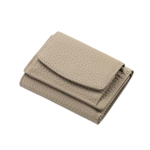 Jeeeun Houtangduty Mini Wallet for Women & Men - RFID Blocking Slim Compact Wallet with Card Holder and Coin Pocket (4 Cards Capacity) (Grey) von Jeeeun