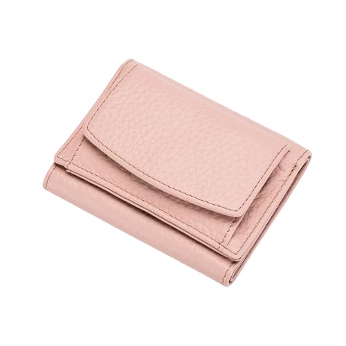 Jeeeun Houtangduty Mini Wallet for Women & Men - RFID Blocking Slim Compact Wallet with Card Holder and Coin Pocket (4 Cards Capacity) (Light Pink) von Jeeeun