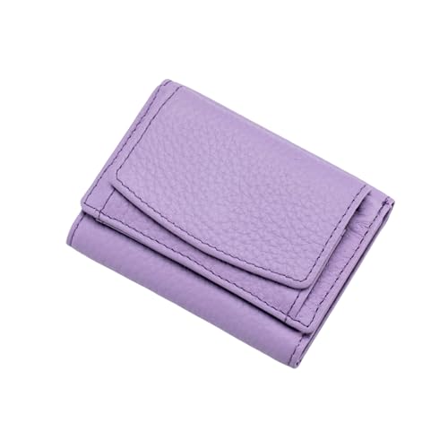 Jeeeun Houtangduty Mini Wallet for Women & Men - RFID Blocking Slim Compact Wallet with Card Holder and Coin Pocket (4 Cards Capacity) (Light Purple) von Jeeeun